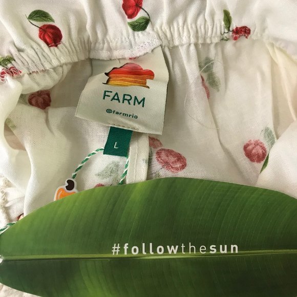 NWT Farm Rio Mini Pitanga Cherry Paperbag Shorts - Picture 4 of 5